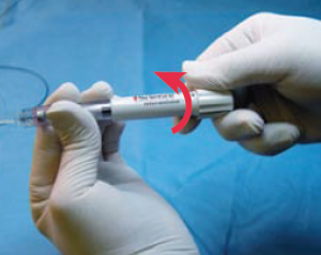 Figure 7: screw driven syringe for precise OVD injection