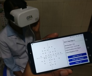 3D Printed Prototype of a C3FA Virtual Reality Visual Field Analyzer